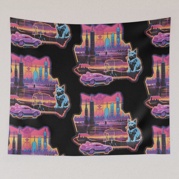 Item preview, Neon City Cat designed and sold by meaowclub.