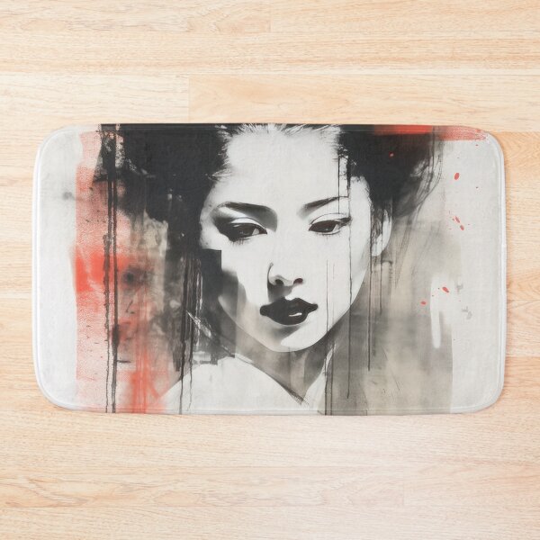 Item preview, Geisha Monotype  5 designed and sold by TinyRed SpiralArt.