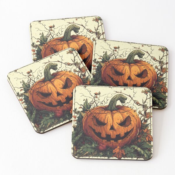 Item preview, Vintage Jack-o'-Lantern Halloween Art Print - Spooky Autumn Pumpkin Wall Decor designed and sold by Ice Diamond Designs.