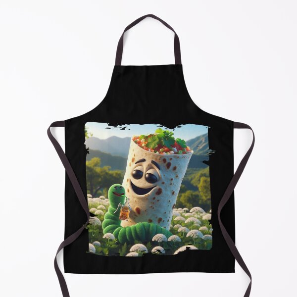 Item preview, Smiling Tortilla on a Meadow with a Rum-Drinking Worm designed and sold by Hungry-Murphy.