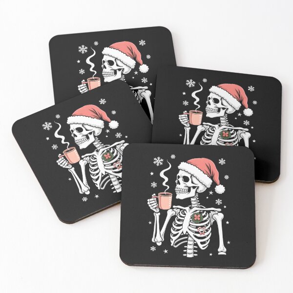 Item preview, Dead Inside But Festive Skeleton Christmas Coffee Lover designed and sold by HeadTurningArt.