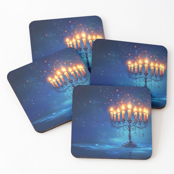 Item preview, Hanukkah Menorah Glow designed and sold by Alin Richard Iovănuț.