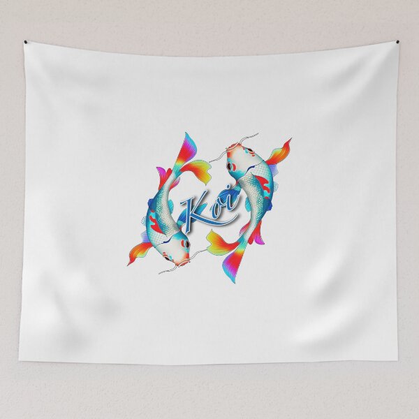 Item preview, Colourful koi designed and sold by Glenbobagins.