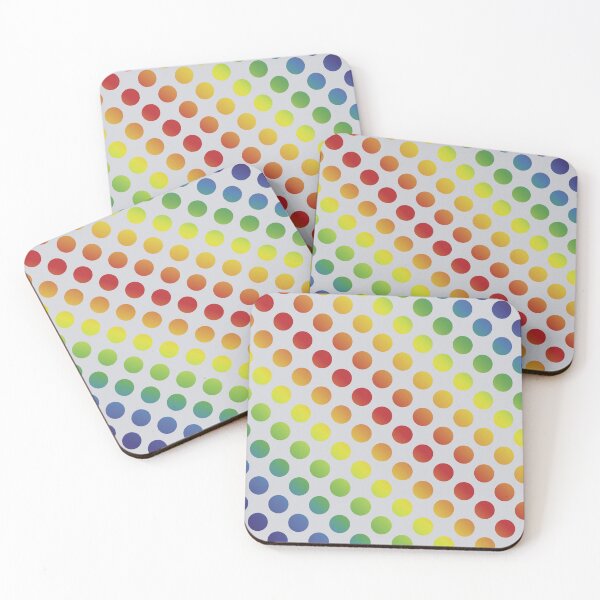 Item preview, Rainbow dots white background designed and sold by WannyIdea.
