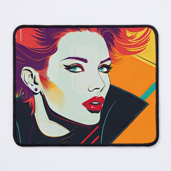 Item preview, Amber - Ode to Patrick Nagel designed and sold by TinyRed SpiralArt.