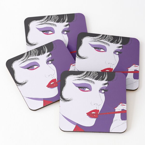 Item preview, Mei - Ode to Patrick Nagel designed and sold by TinyRed SpiralArt.