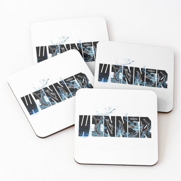 Item preview, WINNER Sports Typography Design Competitive swimmer designed and sold by Twisted Visions.