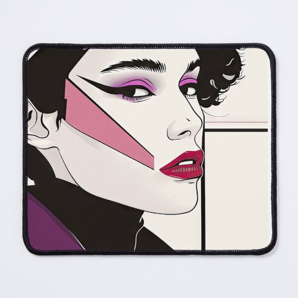Item preview, Nikki - Ode to Patrick Nagel designed and sold by TinyRed SpiralArt.