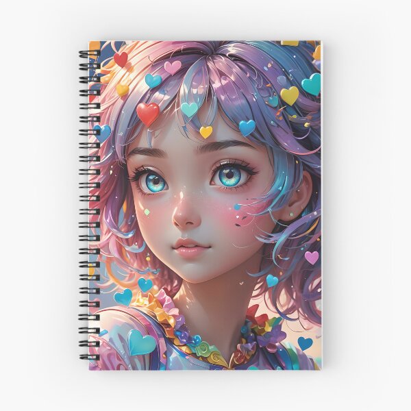 Aperçu de l'œuvre Jolie fille d'anime amoureuse créée et vendue par Giftables.