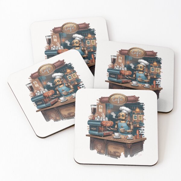 Item preview, Vintage Coffee Robot Bar designed and sold by SignumShop.