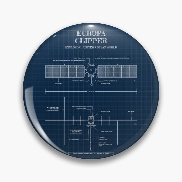 Item preview, Europa Clipper Mission (Navy Blueprint) designed and sold by BGALAXY.