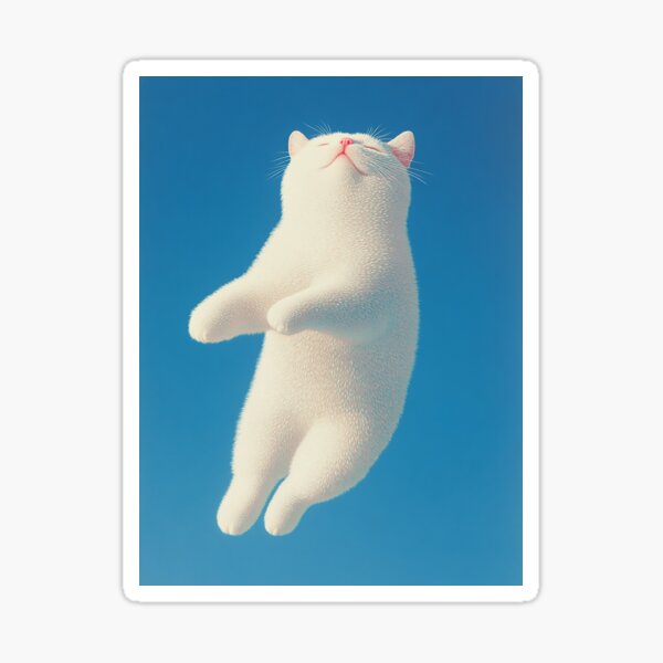 Jumping Cat Sticker
