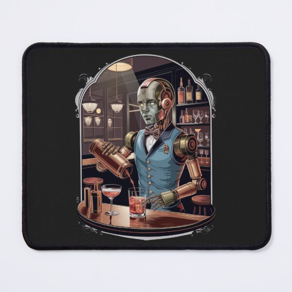Item preview, Vintage Robot Bartender designed and sold by SignumShop.