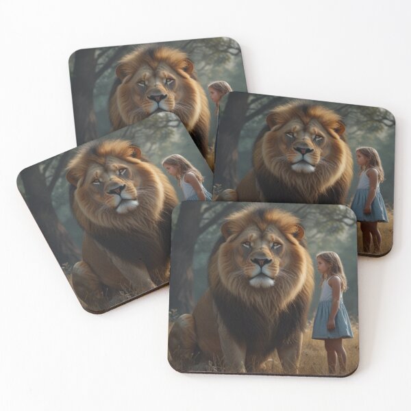 Item preview, Adventure of a girl and a brave lion designed and sold by Josejuju.