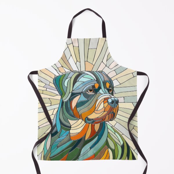 Item preview, Rottweiler dog - mosaic art designed and sold by k9printart.