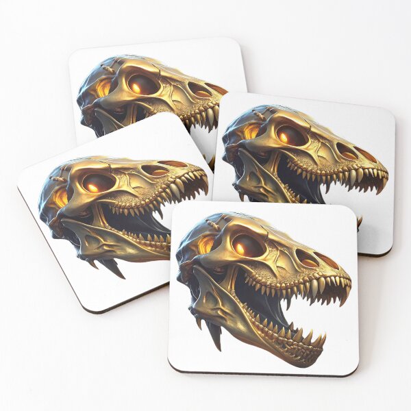 Item preview, gold dinosaur skull designed and sold by FINCAN1.