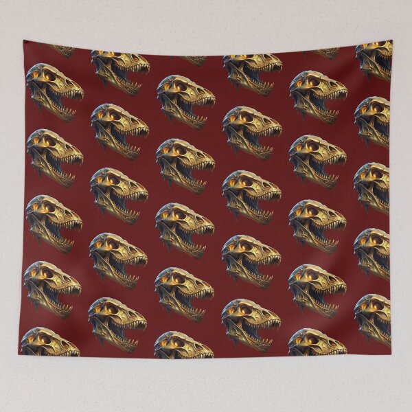 Item preview, gold dinosaur skull designed and sold by FINCAN1.