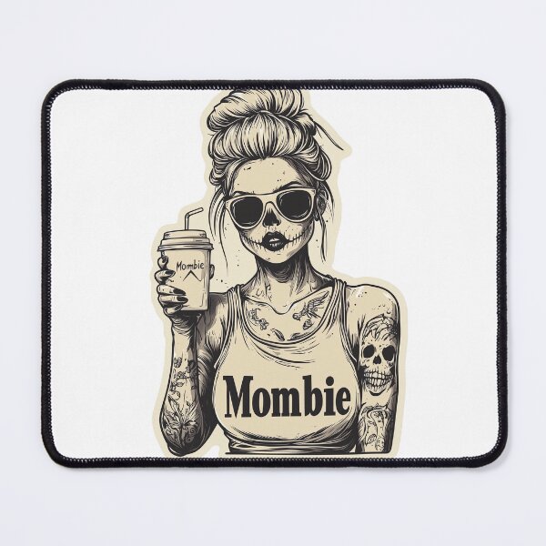 Item preview, Mombie Zombie Mom with Coffee Sticker for Tired Moms designed and sold by Liseri.