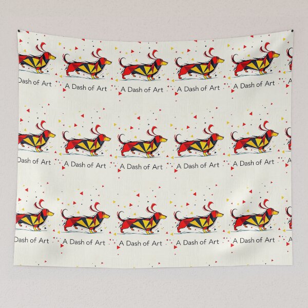 Item preview, Colorful Dachshund Geometry designed and sold by Cute-Cuddles.