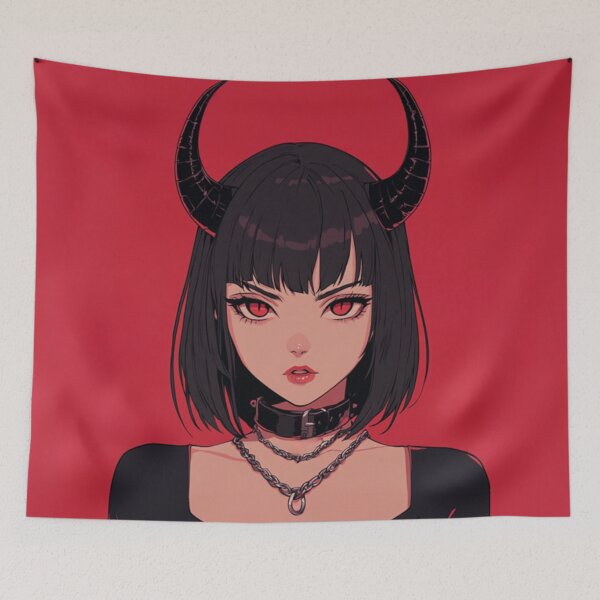 Item preview, Goth Demon Girl designed and sold by CursedbyLilith.