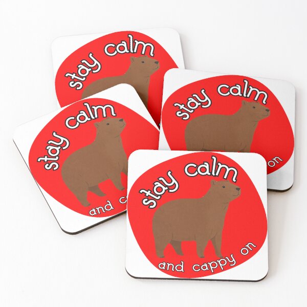 Item preview, Capybara stay calm and cappy on  designed and sold by ZvezdaStar.