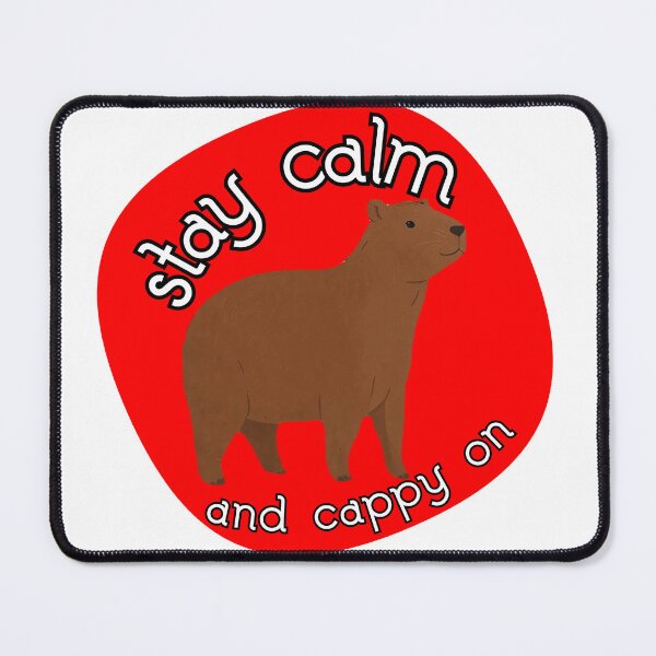 Item preview, Capybara stay calm and cappy on designed and sold by ZvezdaStar.