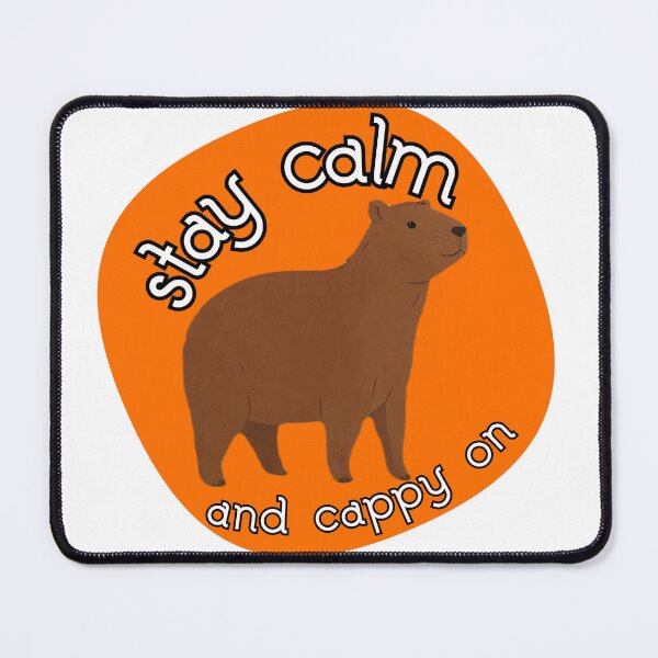 Item preview, Capybara Stay calm and cappy on designed and sold by ZvezdaStar.