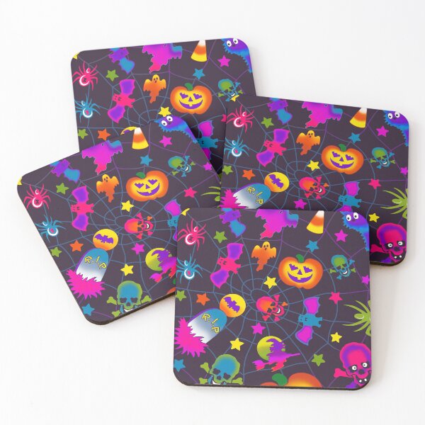 Item preview, Neon 90s Halloween Sticker Collection designed and sold by Shiny Plastic Rainbow.