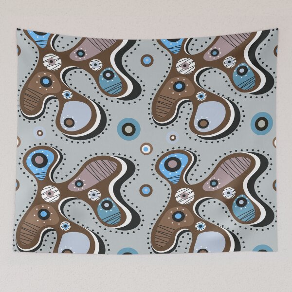 Item preview, shapes and dots abstract designed and sold by Zeewind.