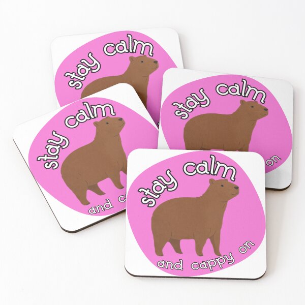 Item preview, Capybara Stay Calm and Cappy on designed and sold by ZvezdaStar.