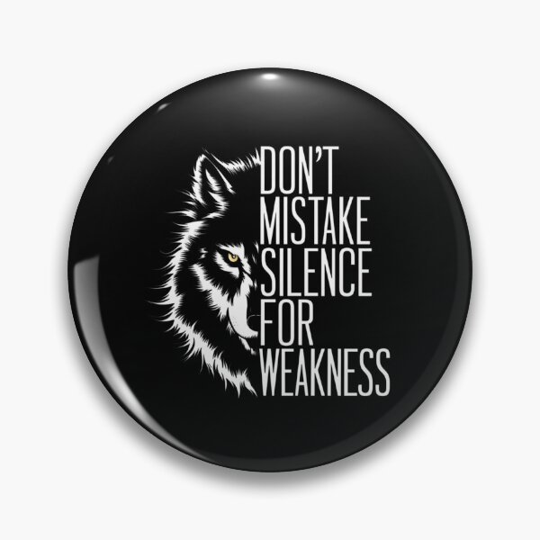 Item preview, Fierce Wolf: Don't Mistake Silence for Weakness Motivational Art - Spirit Wolf designed and sold by Reichcorp.