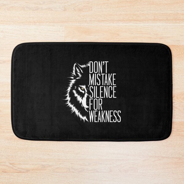Item preview, Fierce Wolf: Don't Mistake Silence for Weakness Motivational Art - Spirit Wolf designed and sold by Reichcorp.