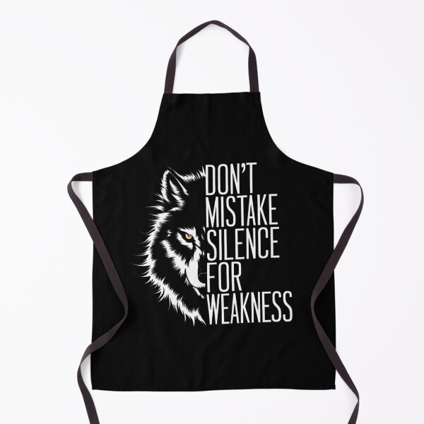 Item preview, Fierce Wolf: Don't Mistake Silence for Weakness Motivational Art - Spirit Wolf designed and sold by Reichcorp.