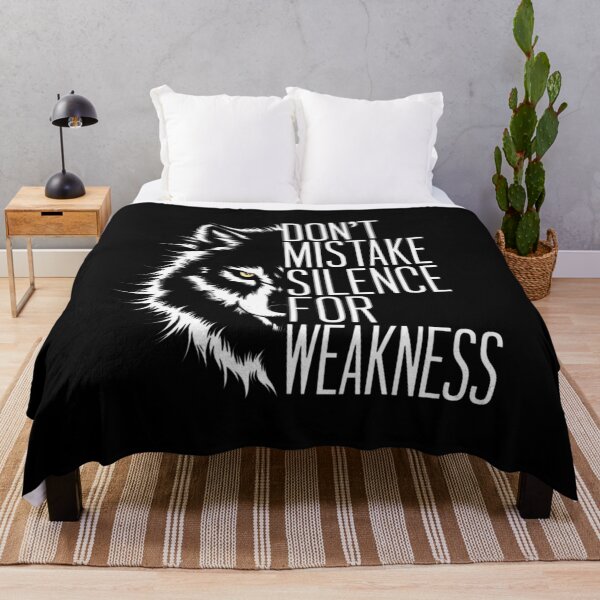 Item preview, Fierce Wolf: Don't Mistake Silence for Weakness Motivational Art - Spirit Wolf designed and sold by Reichcorp.