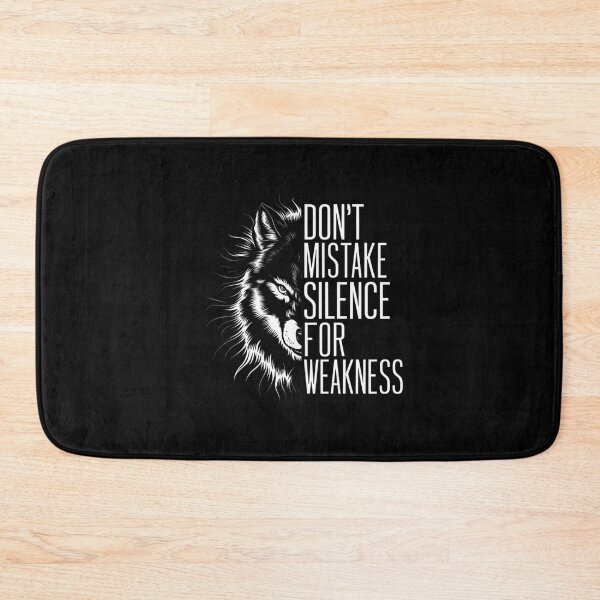 Item preview, Fierce Wolf: Don't Mistake Silence for Weakness Motivational Art - Spirit Wolf designed and sold by Reichcorp.