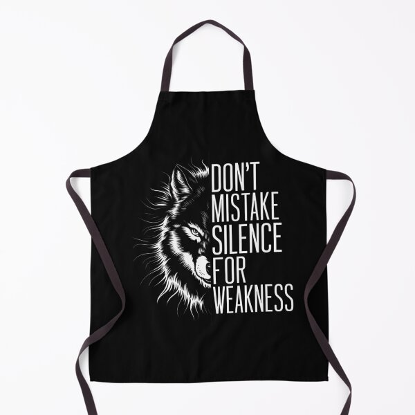 Item preview, Fierce Wolf: Don't Mistake Silence for Weakness Motivational Art - Spirit Wolf designed and sold by Reichcorp.