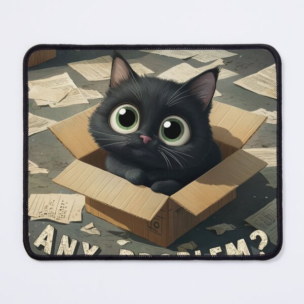 Item preview, Messy cat - Cardboard  designed and sold by lavka-xd.