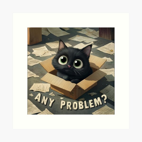 Item preview, Messy cat - Cardboard  designed and sold by lavka-xd.