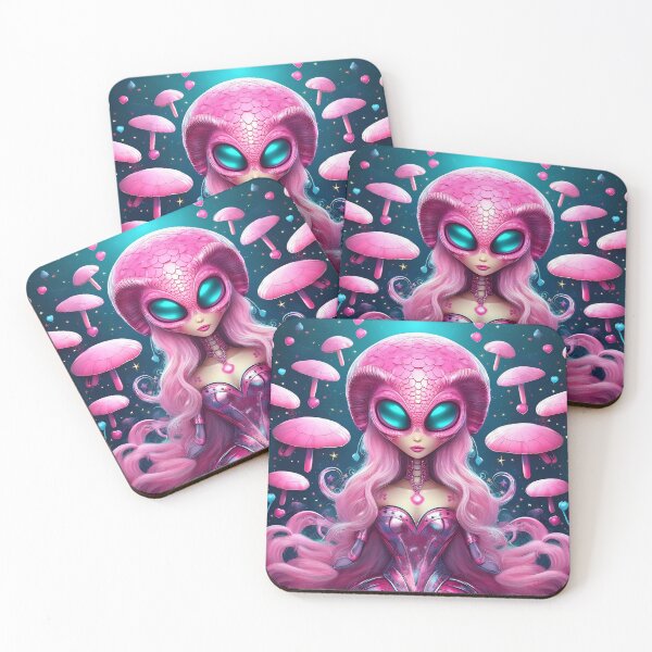 Item preview, Pink alien with blue eyes designed and sold by sonjas.