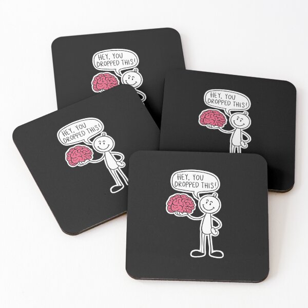 Item preview, Hey, You Dropped This! Funny Brain Sticker designed and sold by Reichcorp.