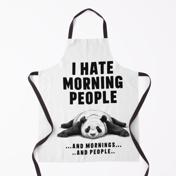Item preview, I Hate Morning People: Grumpy Panda T-Shirt Design designed and sold by Reichcorp.