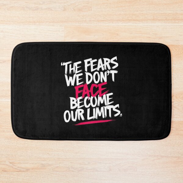 Item preview, The Fears We Don't Face Become Our Limits: Motivational Typography Art designed and sold by Reichcorp.