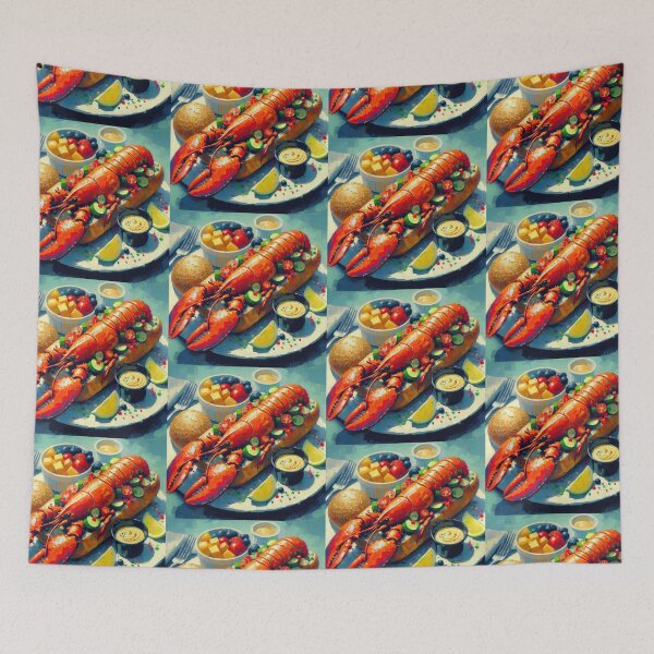 Item preview, Lobster Roll Impressionism Art Style designed and sold by artofuniverse.