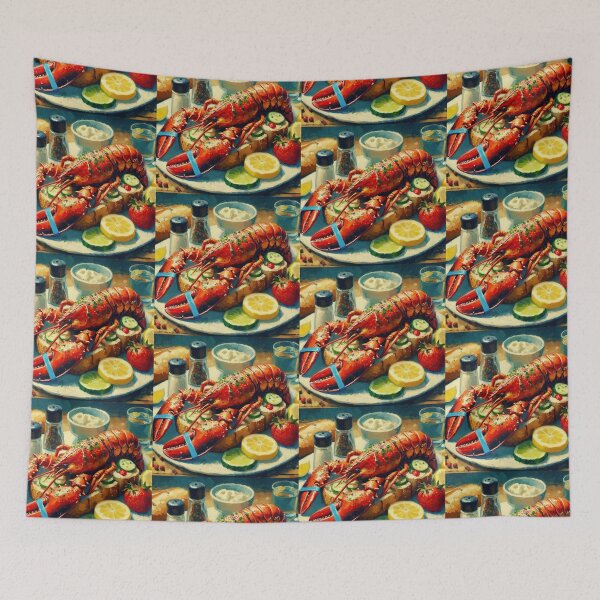 Item preview, Lobster Roll Impressionism Art Style designed and sold by artofuniverse.