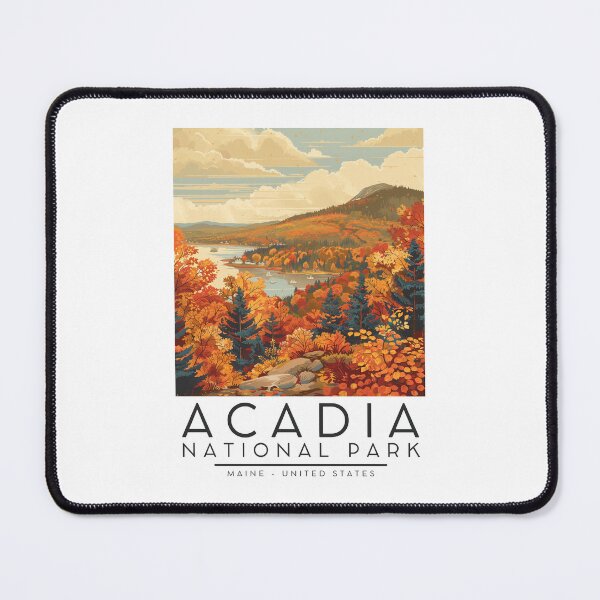 Item preview, A Vintage Illustration of Acadia National Park - Maine - US designed and sold by GoodOldVintage.