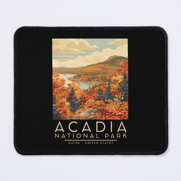 Item preview, A Vintage Illustration of Acadia National Park - Maine - US designed and sold by GoodOldVintage.