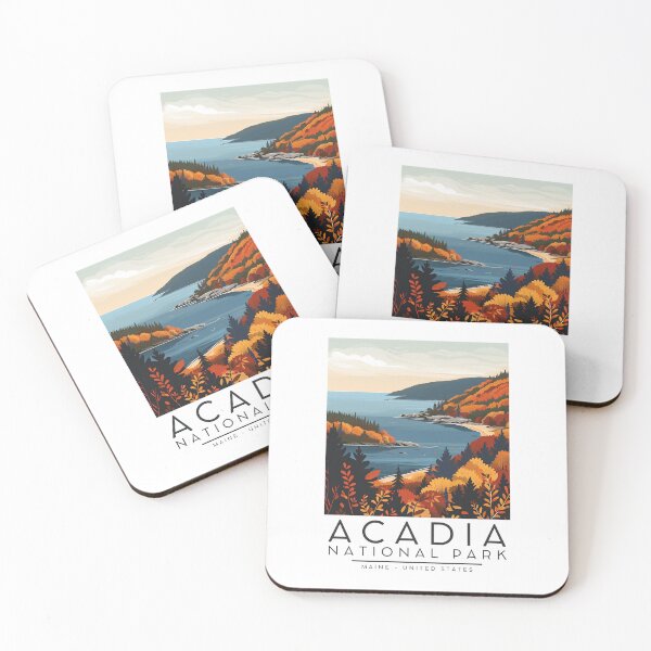 Item preview, A Vintage Illustration of Acadia National Park - Maine - US designed and sold by GoodOldVintage.
