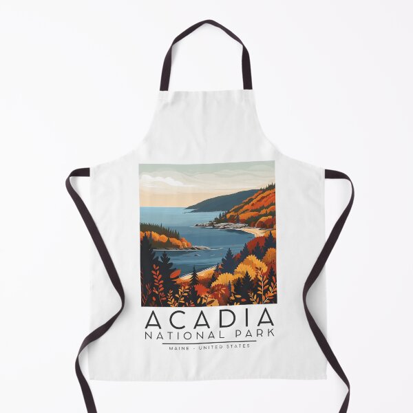 Item preview, A Vintage Illustration of Acadia National Park - Maine - US designed and sold by GoodOldVintage.