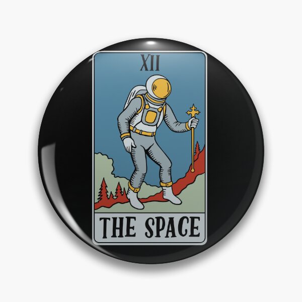 Item preview, The Space - Funny Astronaut Mars Mission Tarot Card (Blue Version) designed and sold by isstgeschichte.