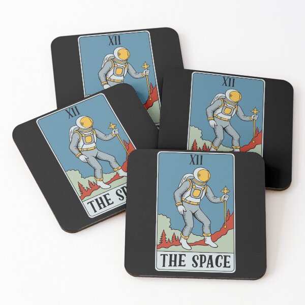 Item preview, The Space - Funny Astronaut Mars Mission Tarot Card (Blue Version) designed and sold by isstgeschichte.